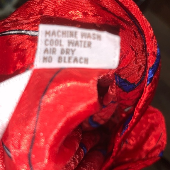 Vintage Red White and Blue High Neck Blouse Patriotic Retro Secretary Size Med - Picture 15 of 17